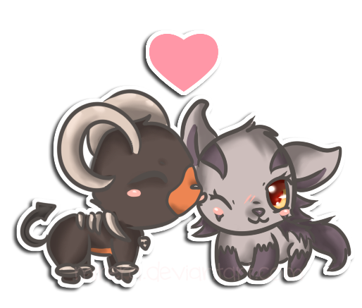 Houndoom and Mightyena :kiriprize: