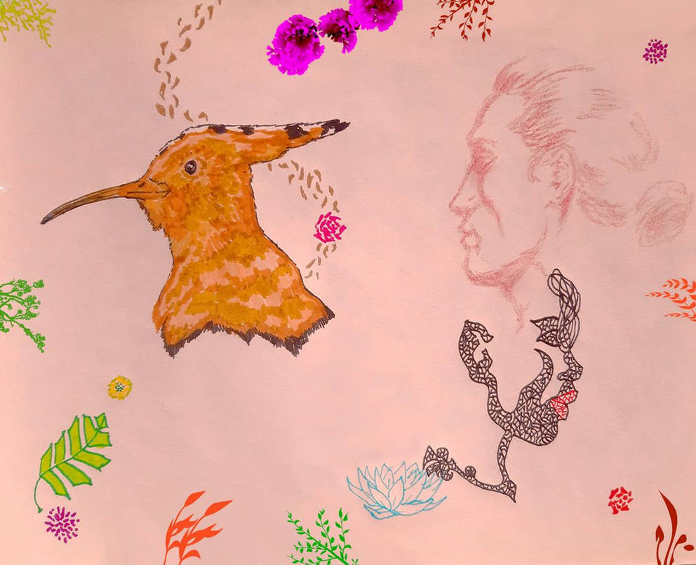 Abstract Hoopoe Hoopoe dreams by artzykingdom on DeviantArt