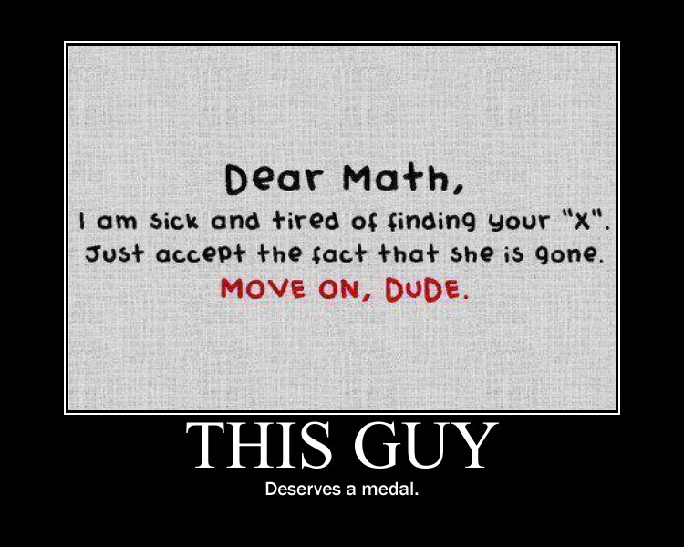 Dear Maths...