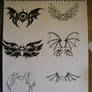 Heart wings tattoo desing