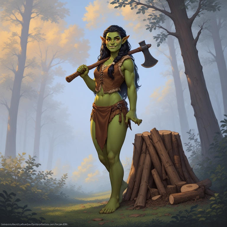 Orcess Orcish girl by RuseBolton86 on DeviantArt