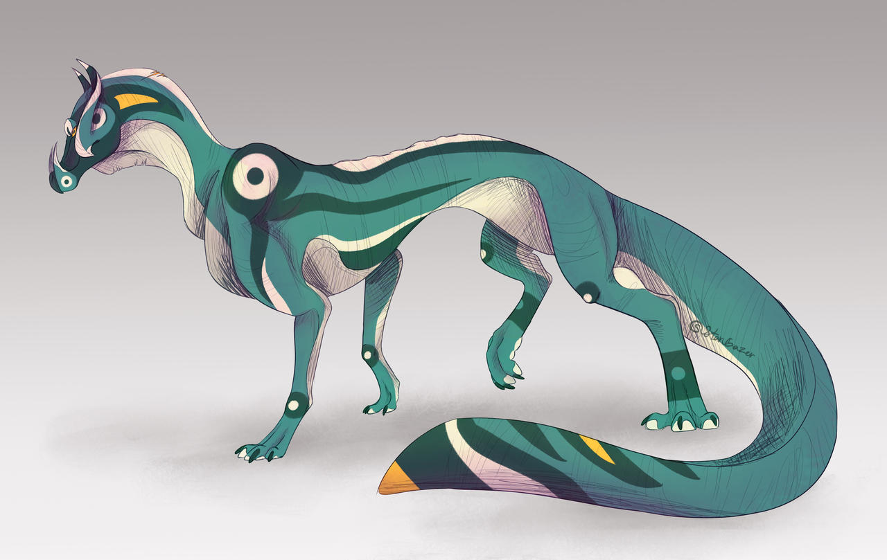 Random alien monster by stargazerkittycat on DeviantArt