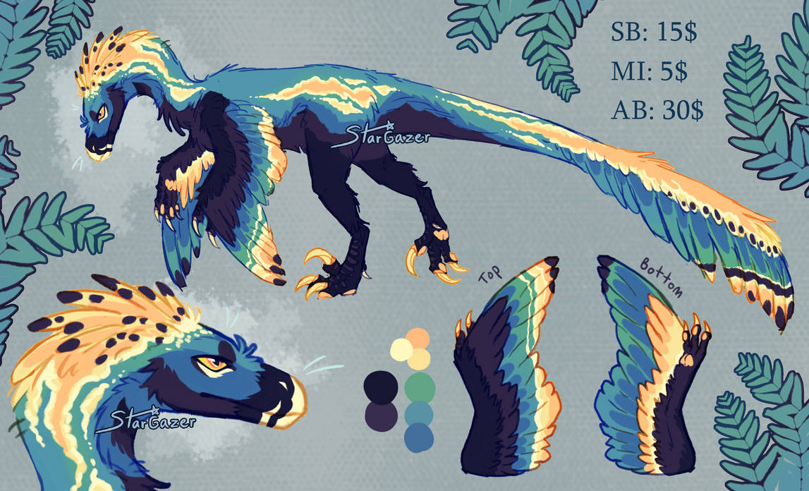 Raptor Adopt by stargazerkittycat on DeviantArt
