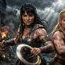 Muscle Warrior Girls Xena and Gabrielle