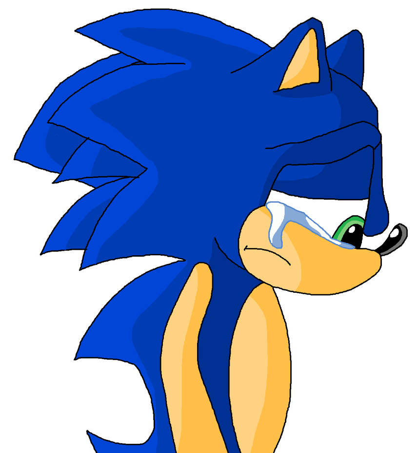 Sonic Crying by JohnV2004 on DeviantArt