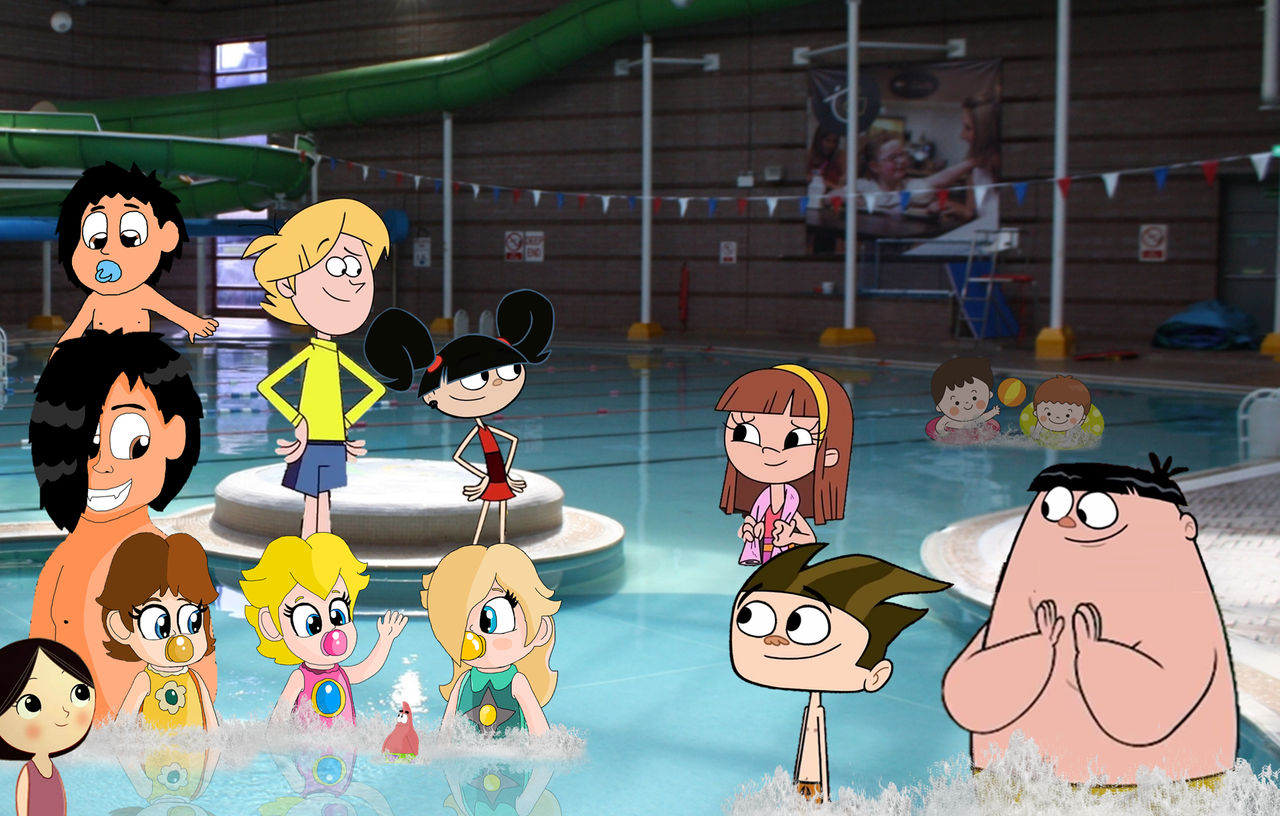 Having Fun Inside Swimming by JohnV2004 on DeviantArt