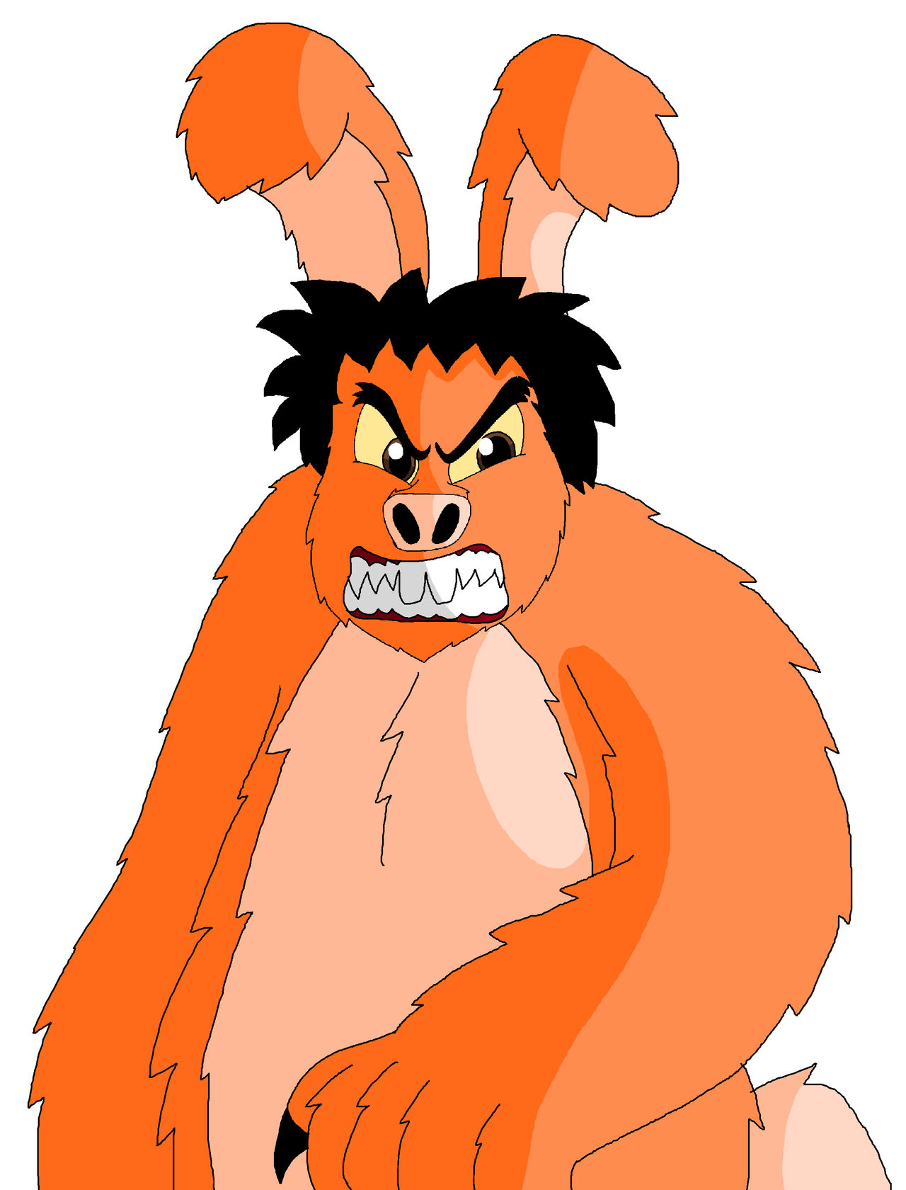 The Were Rabbit Drawing My Drawing Of My WereRabbit Form by JohnV2004 on DeviantArt