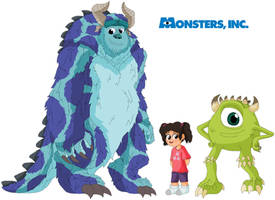 Size Comparison Of Monsters Inc (Redesign)