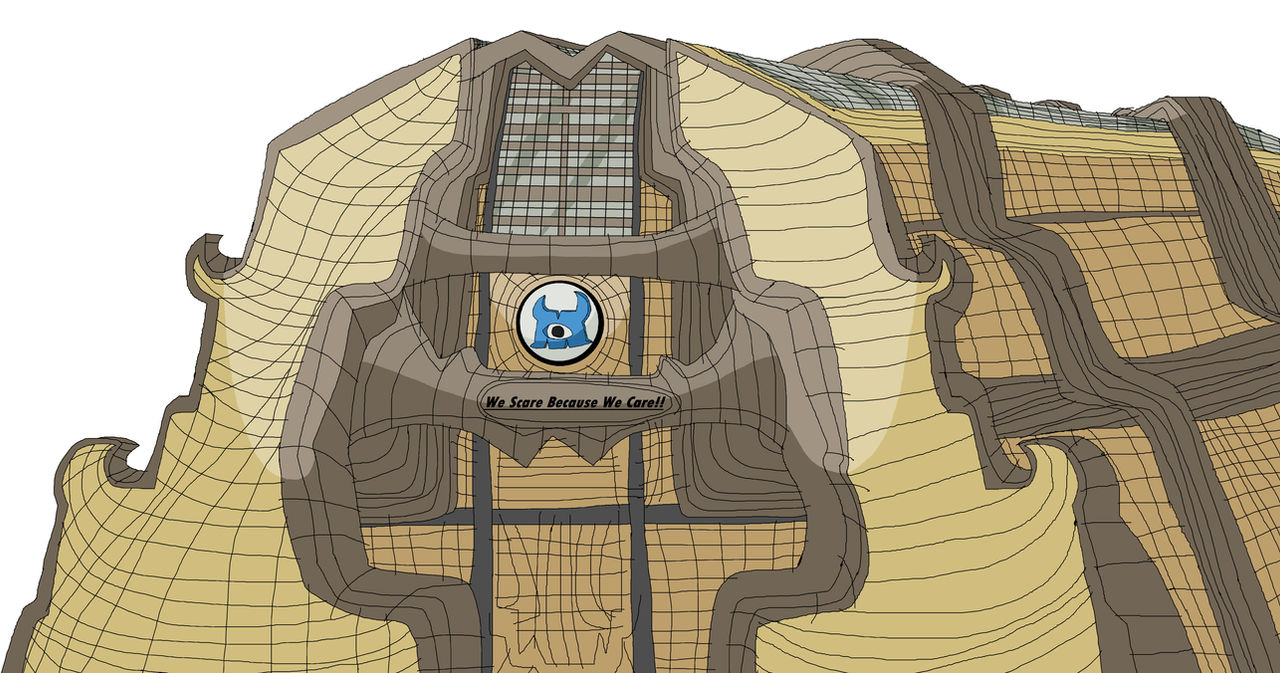 Monster Ink Factory Monsters Inc Factory Building by JohnV2004 on DeviantArt