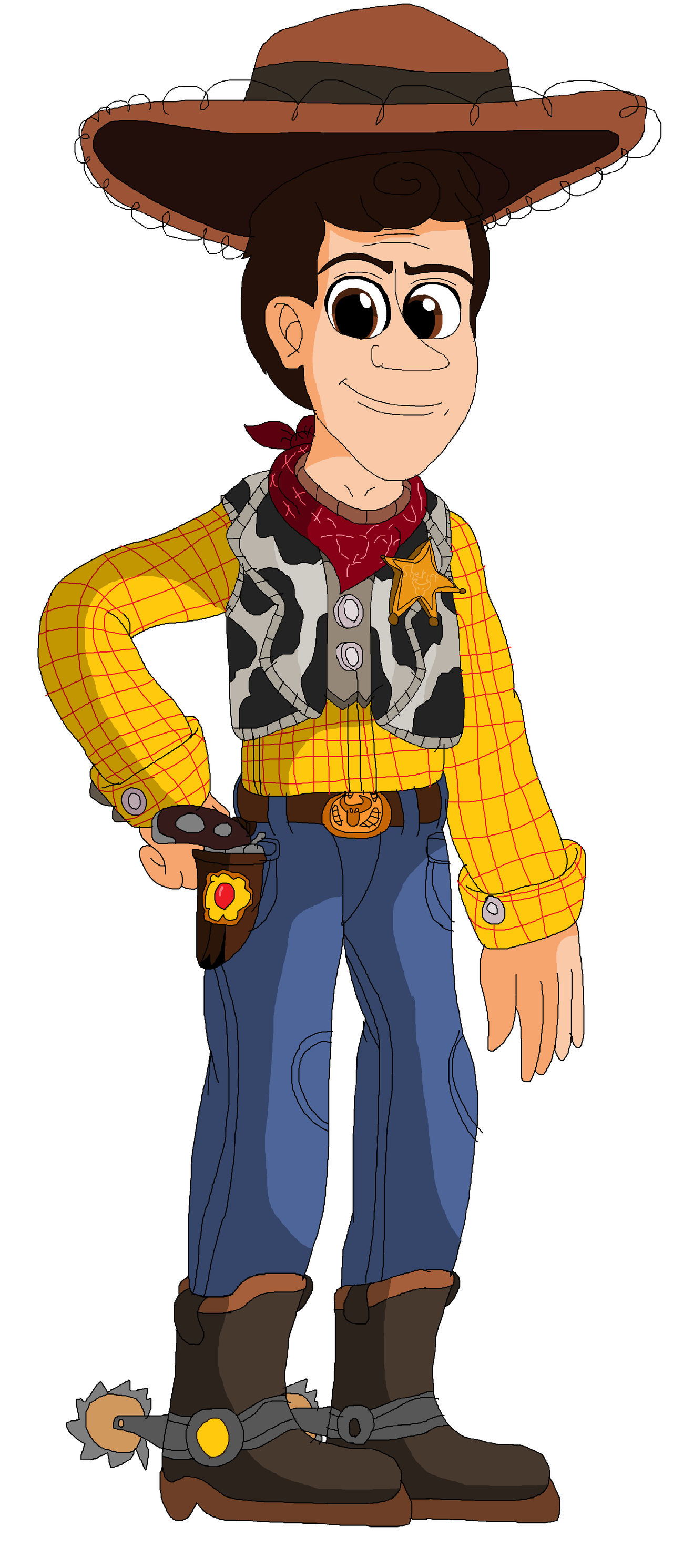 Drawing Of Sheriff Woody (My Version) by JohnV2004 on DeviantArt
