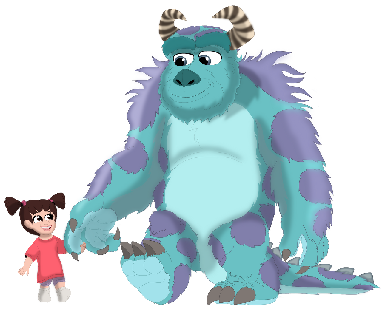 Sully Raur At Boo Drawing Style Sulley And Boo by JohnV2004 on DeviantArt
