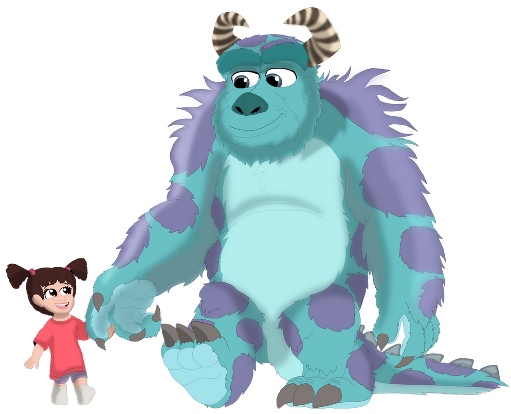 Sully Raur At Boo Drawing Style Sulley And Boo by JohnV2004 on DeviantArt