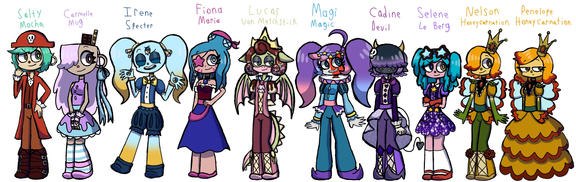 My FNAF 1 ships (with height diffs!!) - Comic Studio