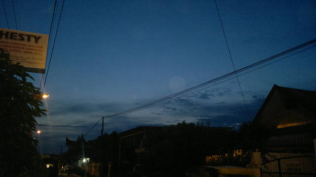 Langit saat Maghrib