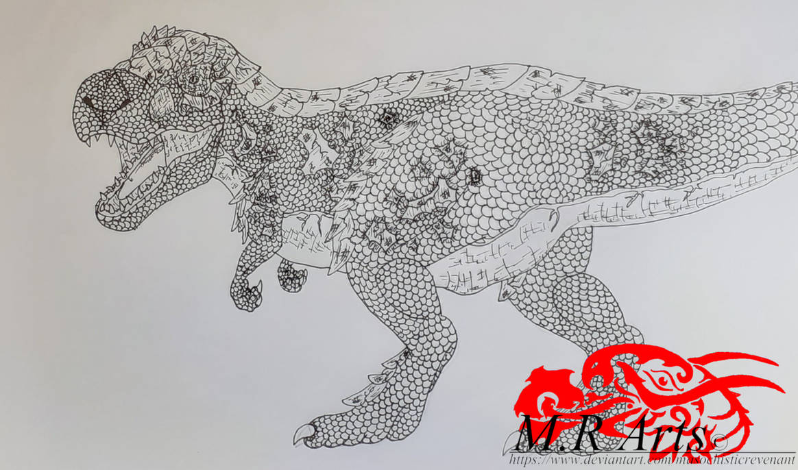 Rex Fanart (Ark survival evolved) by MasochisticRevenant on DeviantArt
