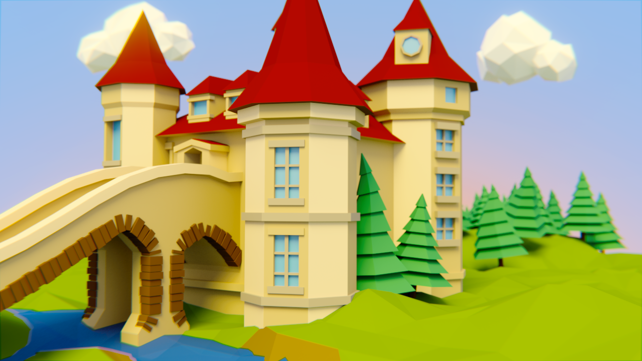 Low Poly Castle