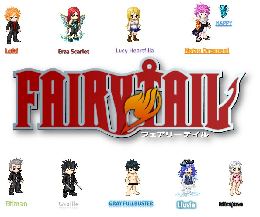 Fairy Tail Characters by iamdeathwolf on DeviantArt