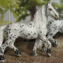 Repaints Schleich Frisian stallions