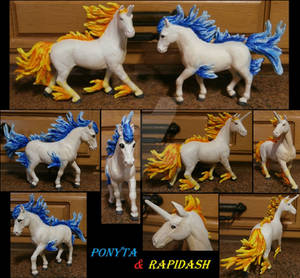 Birthday present: Ponyta and Rapidash