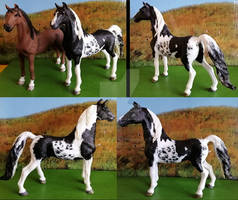 Repaint on Schleich American Saddlebred stallion