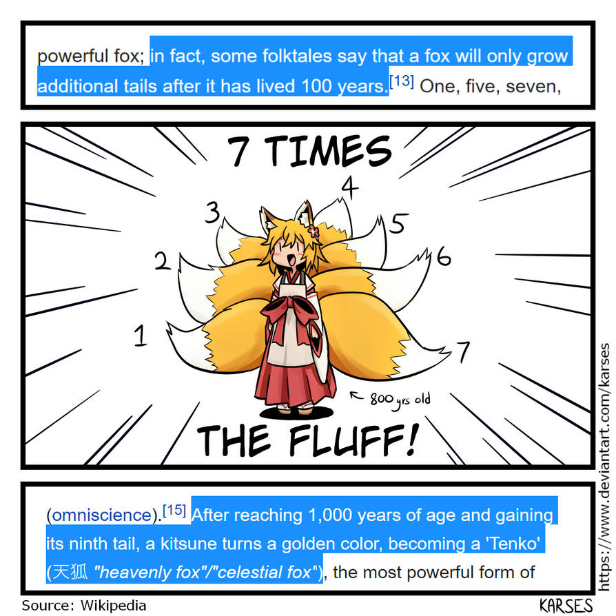 She actually has 7 tails! by Karses on DeviantArt