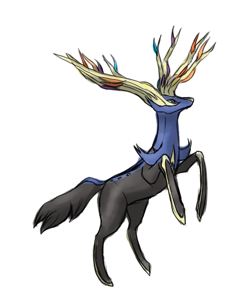 Xerneas Sketch 1