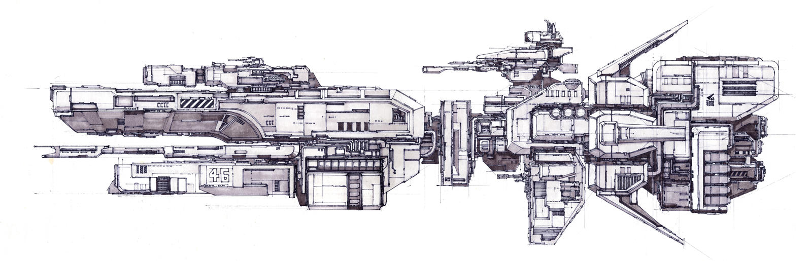Sparrow Class Spaceship By SpireKat On DeviantArt sparrow-class-spaceship-by-spirekat-on-deviantart