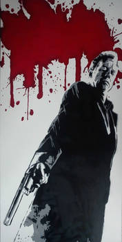 Stencil Bruce Willis Sin City