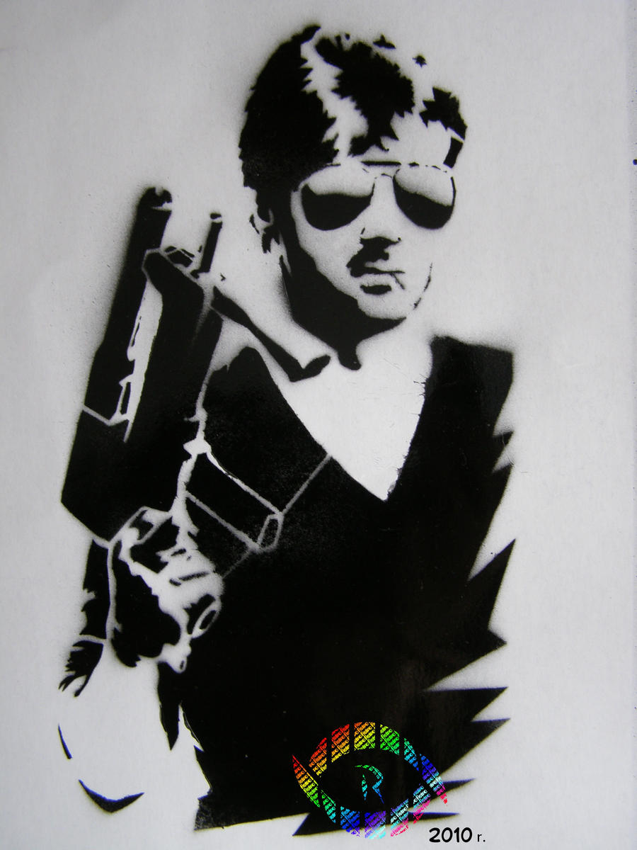 Sylvester Stallone Cobra stencil