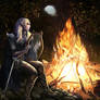 Fireside Drow (Commission)