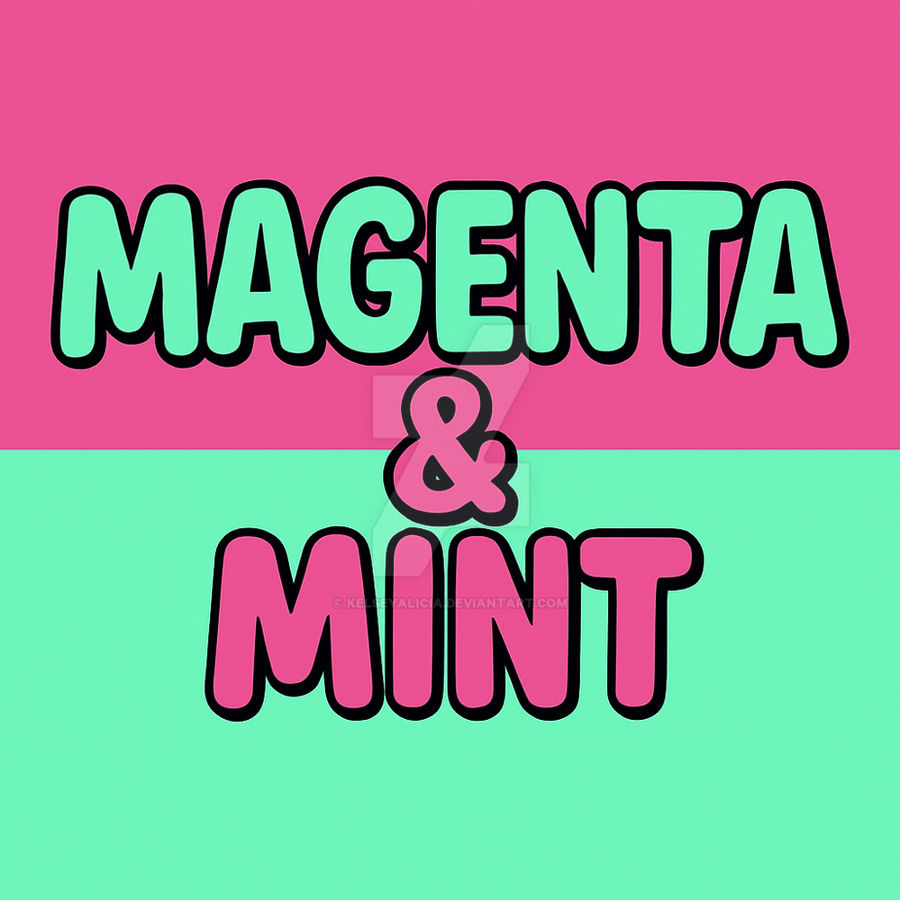 Magenta and Mint Title Card