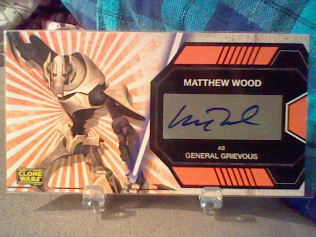 Grievous Autograph Card