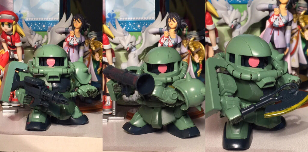 Bandai SD Gundam Zaku II Model Kit