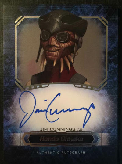 Jim Cummings Autograph Card