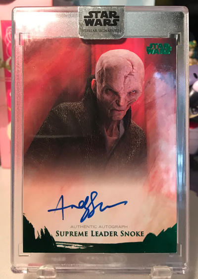 Topps 2018 Star Wars Andy Serkis Autograph Card