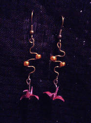 crane earrings II