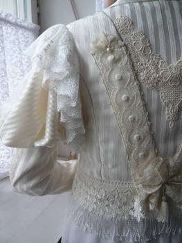 Ivory Dream Period Lolita Jacket - back view