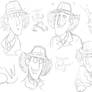 Crappy Inspector Gadget sketches I did in 10 mins