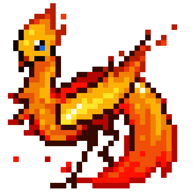 Pixel art Phoenix by AnimalBio608 on DeviantArt