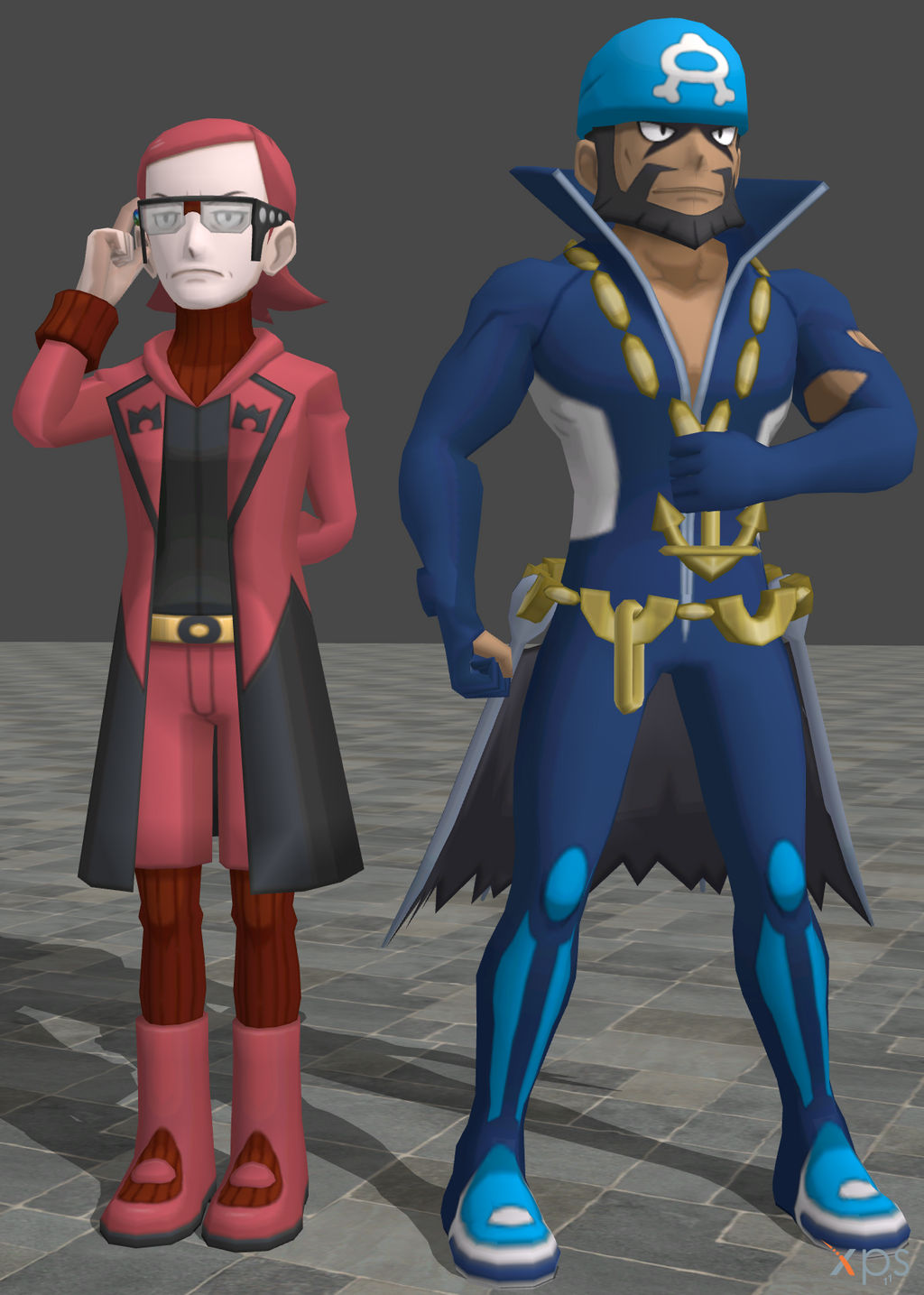 XPS Pokemon ORAS Maxie and Archie by SporemanJake on DeviantArt