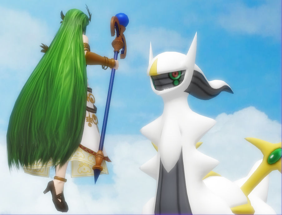 PokeGod Meets Goddess by SporemanJake on DeviantArt