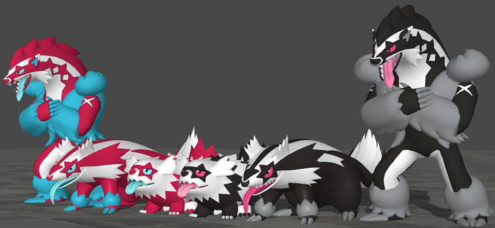 XPS Pkmn SwSh Galarian Zigzagoon Line