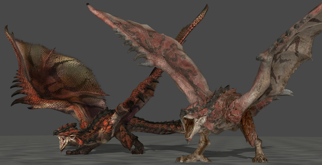 Old and New Rathalos by SporemanJake on DeviantArt
