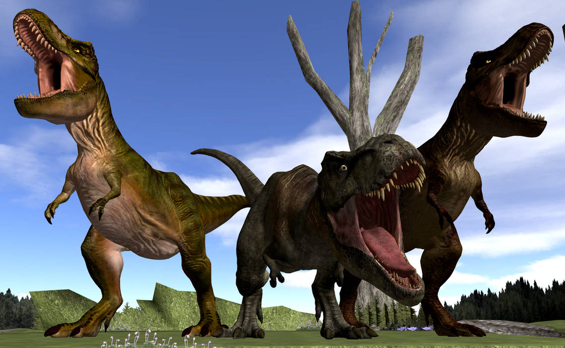 Buck,Doe and Rexy by SporemanJake on DeviantArt