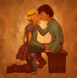 Hiccup and Astrid fluff