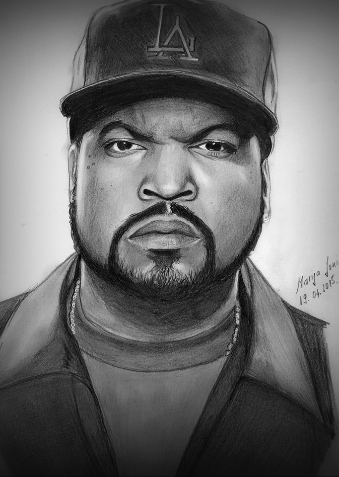 Drawing Rapper Multi Ice Cube Rapper Drawing