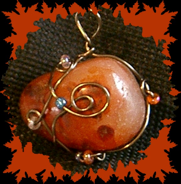 Fire stone pendant