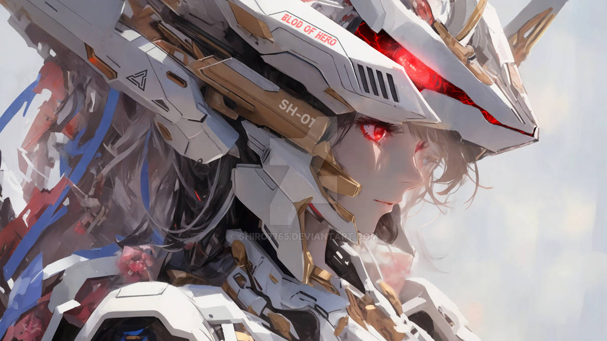 Desktop wallpaper HD, Mecha Anime Girl by shiro7765 on DeviantArt