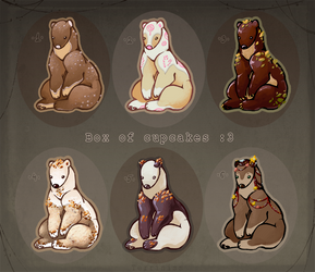 [OPEN] Adopts Auction - box of cupcakes :3