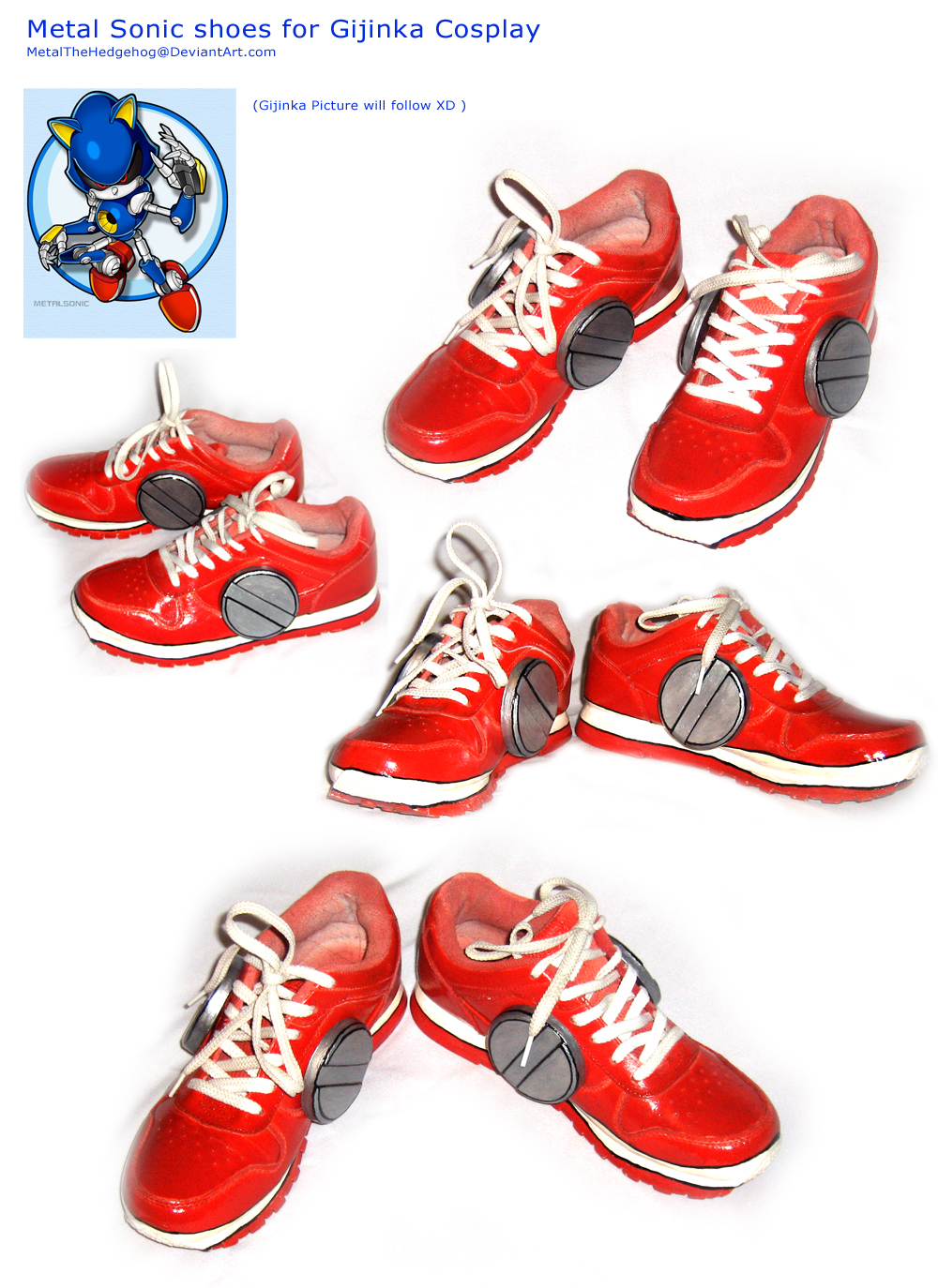 Metal Sonic Cosplay shoes